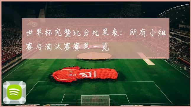 世界杯完整比分结果表：所有小组赛与淘汰赛赛果一览